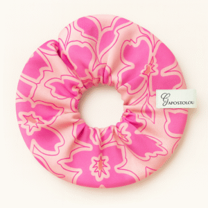 Pink flowered Satin F