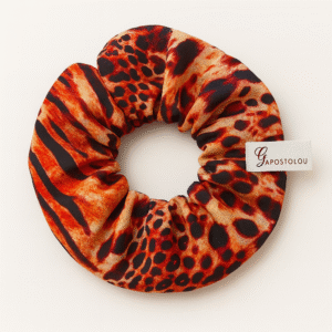 Leopard Orange Semi-silk F